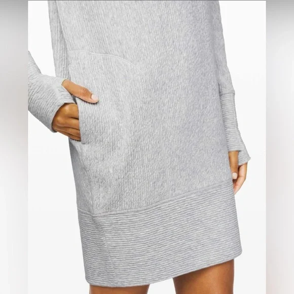 Lululemon Along The Way Dress With Pockets Heathered Core Ultra Light Gray XS - Picture 3 of 11